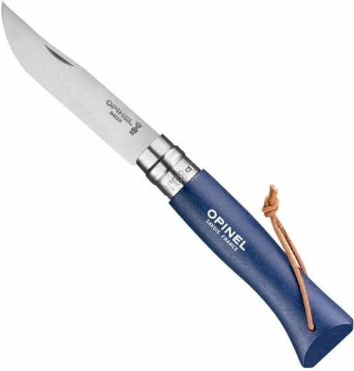 Opinel N°08 Trekking lommekniv mørkeblå, bøgetræ 8,5 cm