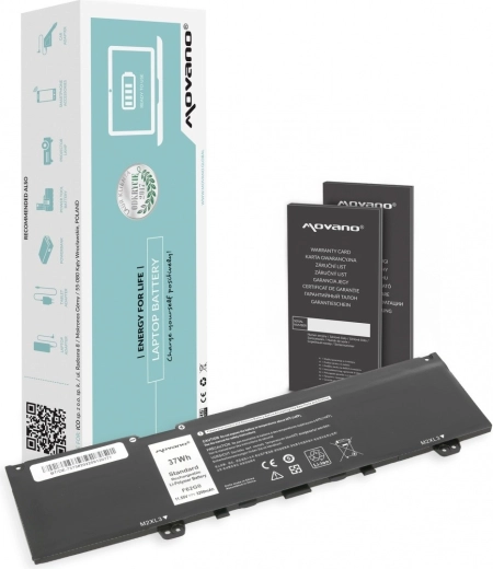 Movano-batteri til Dell Inspiron 13 5370/7373/7386 3200 mAh (37 Wh)