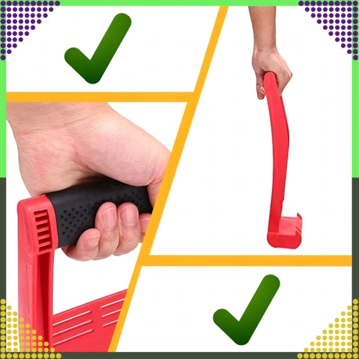 Ergonomisk, skridsikker greb