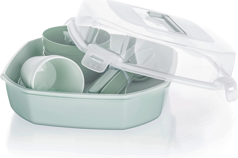 Praktisk lukbar beholder