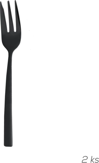 Dessertgafler i rustfrit stål Black, 2 stk.