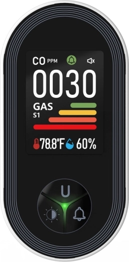Dobbelt sensor til både CO og brændbare gasser