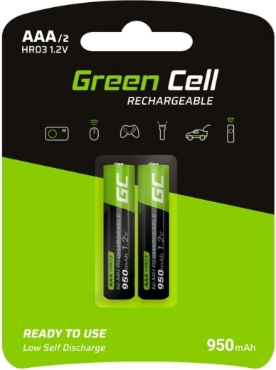 Genopladelige batterier 2x AAA HR03 950mAh