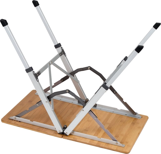 Sammenklappelig konstruktion og to justerbare højder