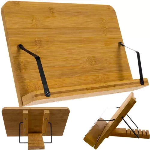 Bambusbog-, tablet- og laptopstativ Malatec