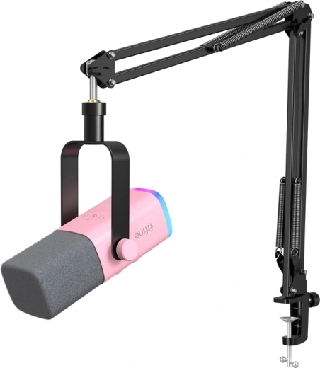 Gaming-mikrofon Fifine AmpliGame AM8T pink