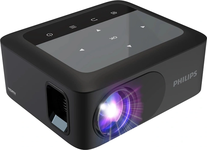 Philips mini projektor N-110 720p sort