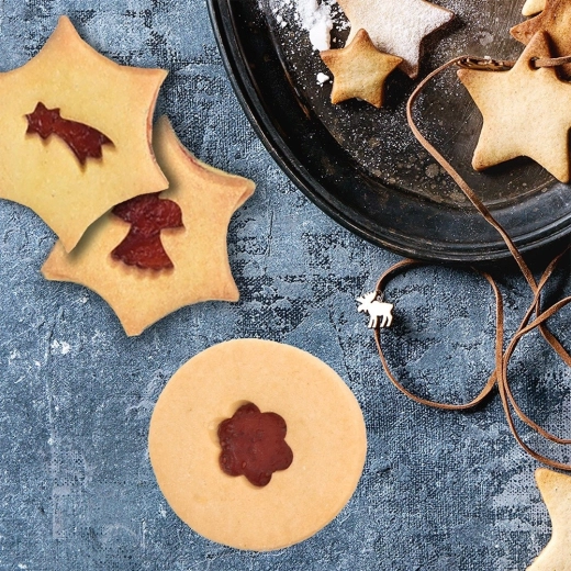 Lav indbydende småkager med vindue