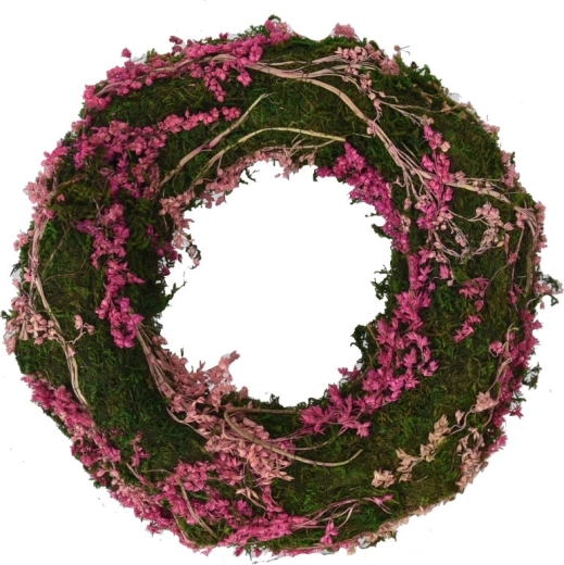 Moskrans i rosa 25 cm