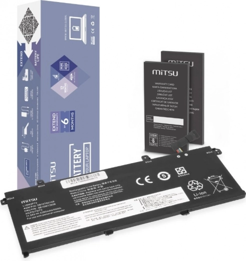 MITSU batteri til Lenovo ThinkPad T490/T495/P43s/P14s 4350 mAh 50 Wh 11,55 V