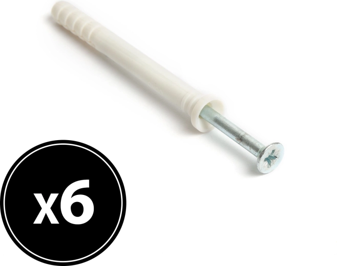 Sømdyvel 8 × 80 mm, 6 stk.
