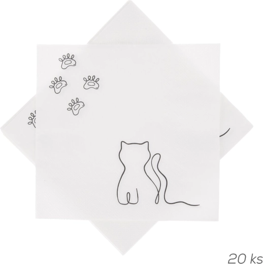 Papirservietter MICKA 33 × 33 cm, 20 stk.