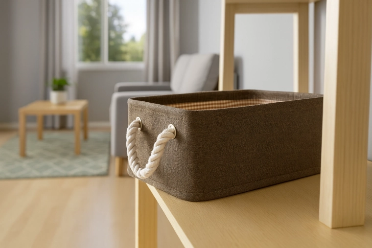 Stilfuld organisering i stue og soveværelse