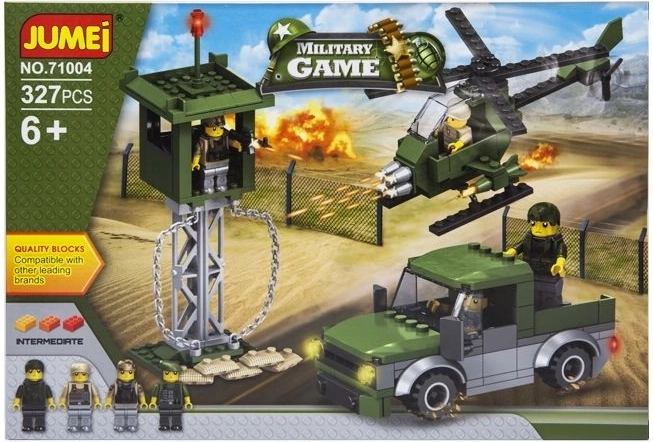 Jumei Military Game byggesæt soldater 327 dele (38 × 26 cm) - 1 stk