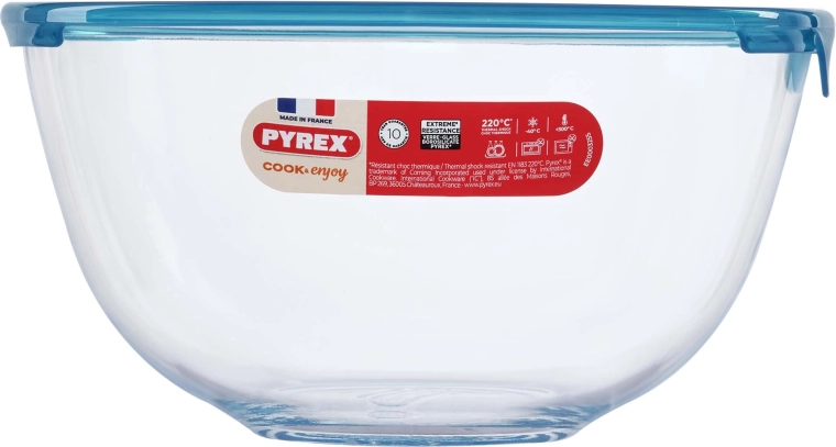Pyrex glasskål med låg 2 l, 21 cm