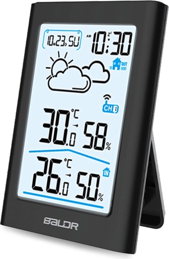 Måling af temperatur og luftfugtighed med min./maks.-hukommelse