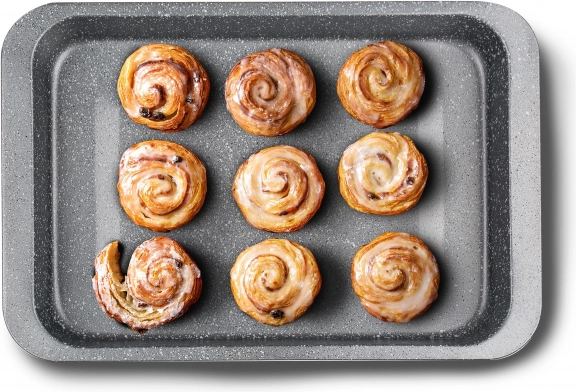 Dyb bageplade GRANITE 36,5x27x4,5 cm