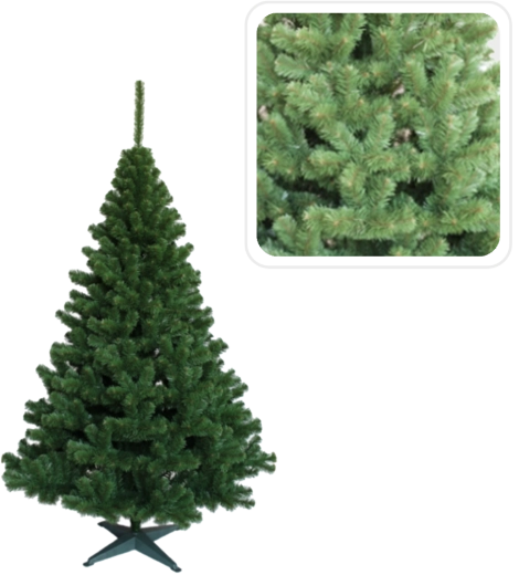 Kunstigt juletræ (gran) grøn 150 cm - 1 stk.