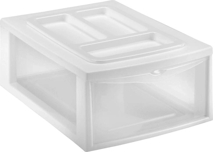 Plastreol med skuffe HEIDRUN 38 × 27 × 14 cm, mix farver