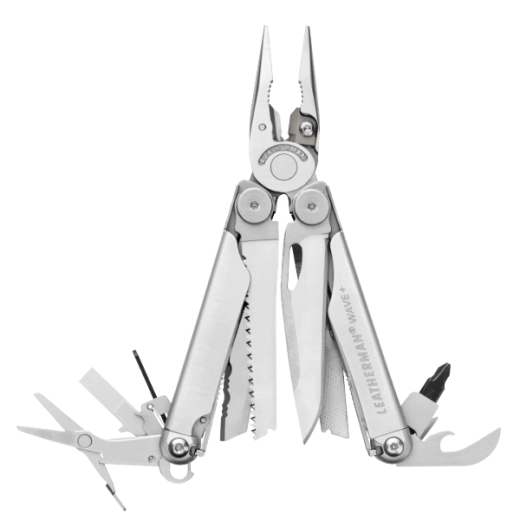 Leatherman Wave Plus multiværktøj, rustfrit stål