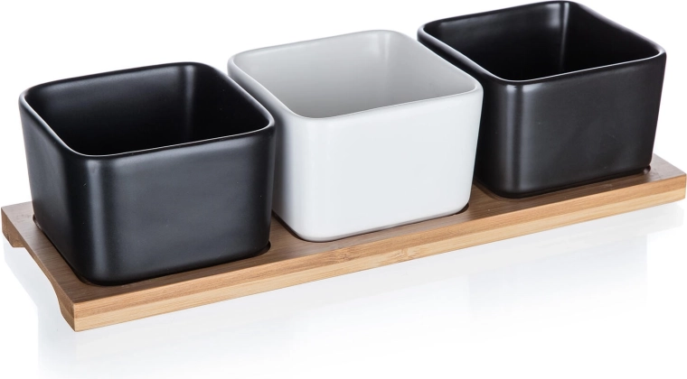 Elegant kombination af porcelæn og bambus