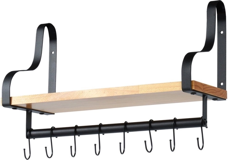 Solid kombination af metal og naturtræ