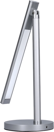 Elegant aluminiumskabinet i sølvfarve