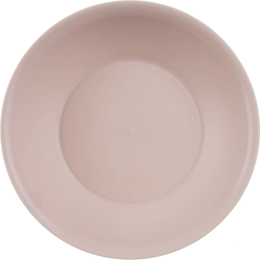Dyb plasttallerken Sandy 18,5 cm støvet rosa