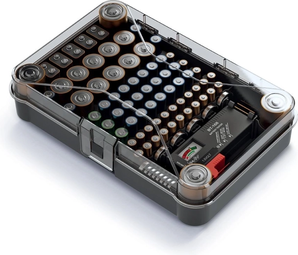 Overskuelig opbevaring af alle batterityper