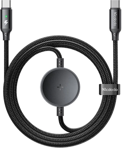 2-i-1 USB-C opladekabel + trådløs oplader til Samsung Watch