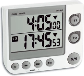 TFA digital dobbelttimer 2-Timer hvid - 1 stk