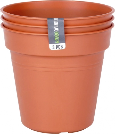 Sæt med 3 potter for nem koordinering af beplantning