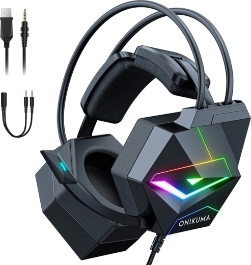 Gaming-headset Onikuma X20 – sort
