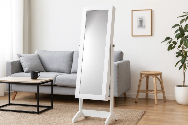 Fuldstørrelsespejl til tjek af outfit