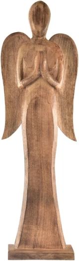 Engledekoration i mangotræ 78 cm
