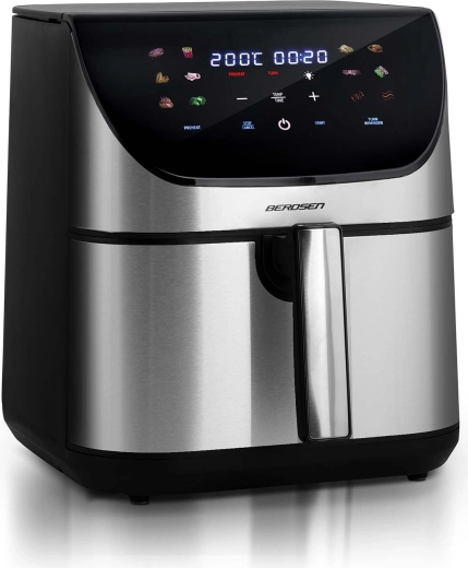 Elegant rustfrit stål og touchbetjening