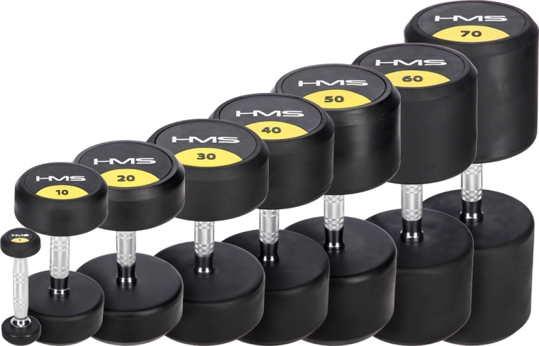 Gummibelagt håndvægt HMS HG Pro 10 kg