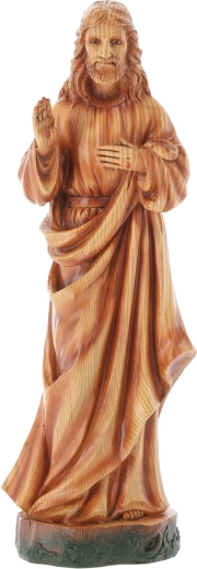 Dekorativ Jesusfigur af polyresin, 38 cm