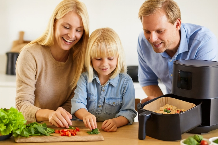 Ren airfryer uden skrubning