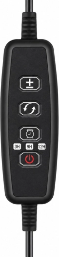 9 lysstyrkeniveauer og timer 3/9/12 t