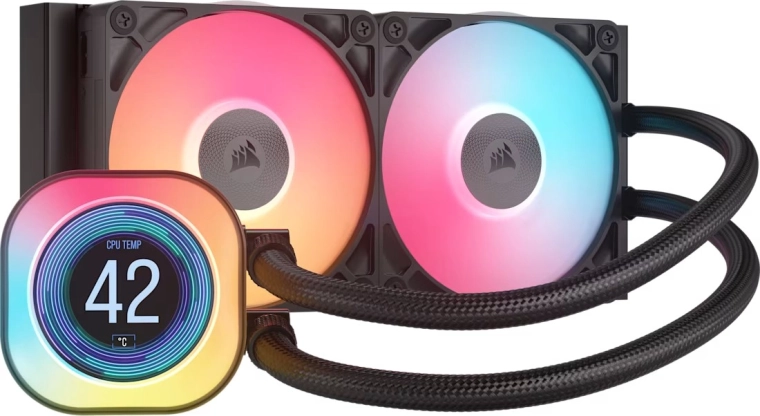 240 mm radiator og 2× RX120 RGB
