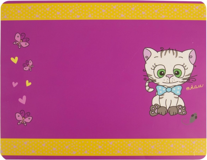 Børne plastik dækkeserviet katte 35 × 25 cm