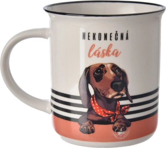 Keramisk krus Uendelig kærlighed – hund 300 ml