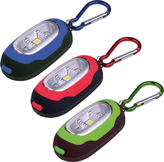 Solight LED-lommelygte med karabinhage 30 lm (COB LED) - 1 stk.