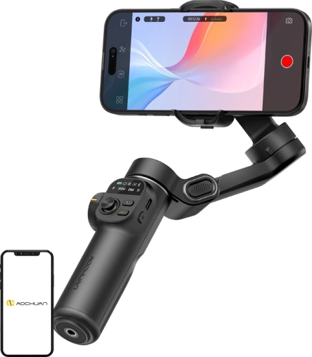 AOCHUAN Smart X2 standard stabilisator til smartphone sort