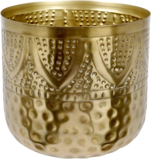 Holdbart metal med messingfinish