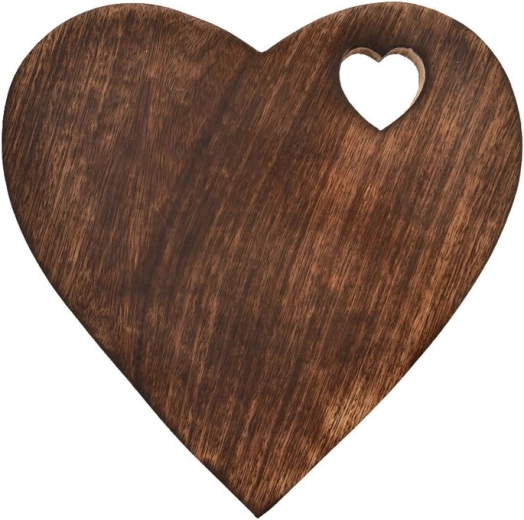 Grydeunderlag Mango i hjerteform 25 × 25 cm