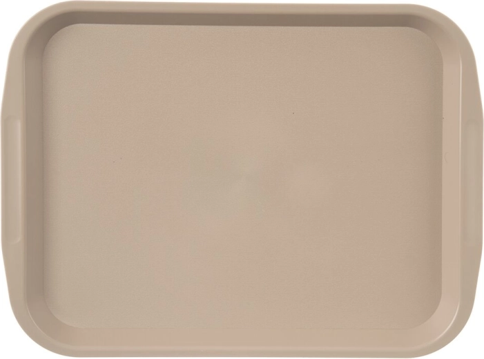 Serveringsbakke i plast latte 35,5 × 26,5 cm