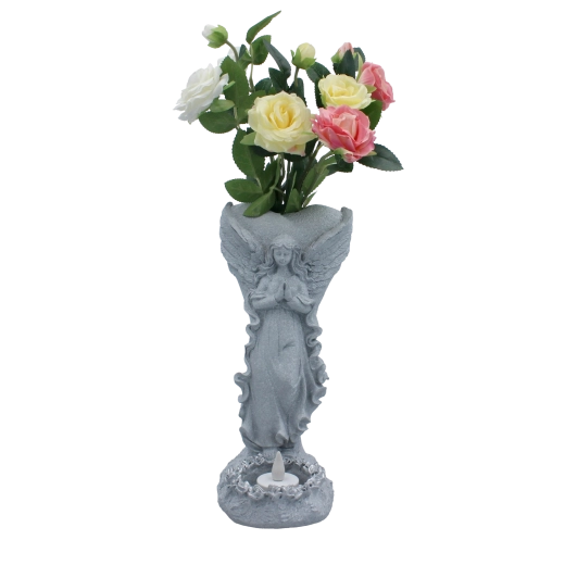 Lille vase til blomster direkte i dekorationen