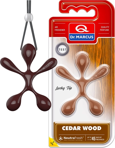 Dr. Marcus Lucky Top luftfrisker til bilen Cedar Wood